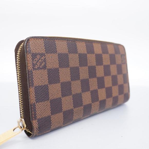 LOUIS VUITTON Long Wallet Damier Zippy N60015 Ebene Men's Women's - Picture 2 of 10